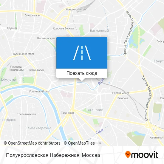 Карта Полуярославская Набережная