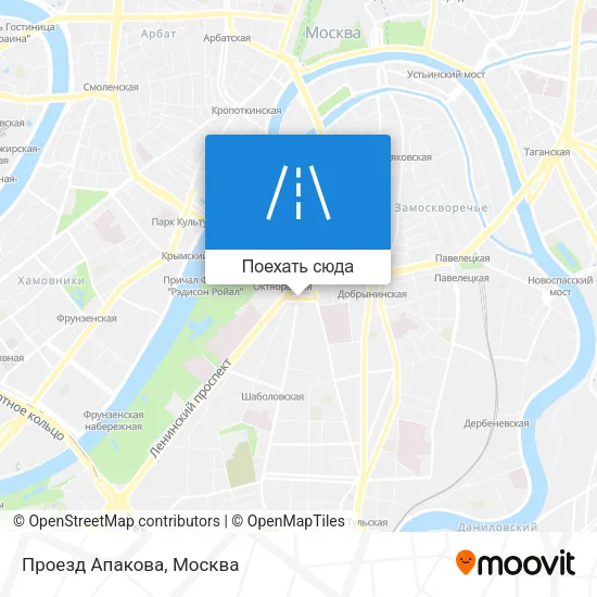Карта Проезд Апакова