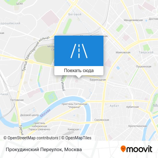 Карта Прокудинский Переулок
