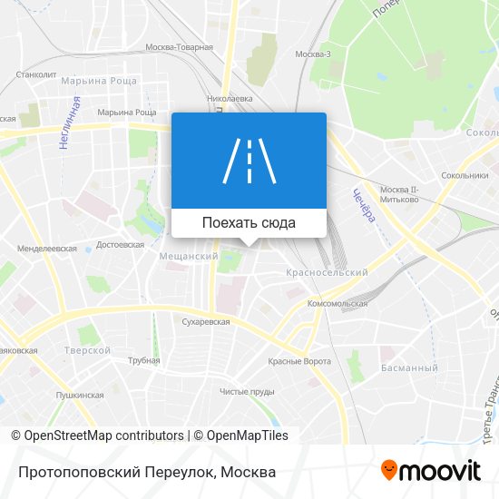 Карта Протопоповский Переулок