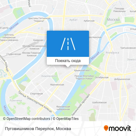Карта Пуговишников Переулок