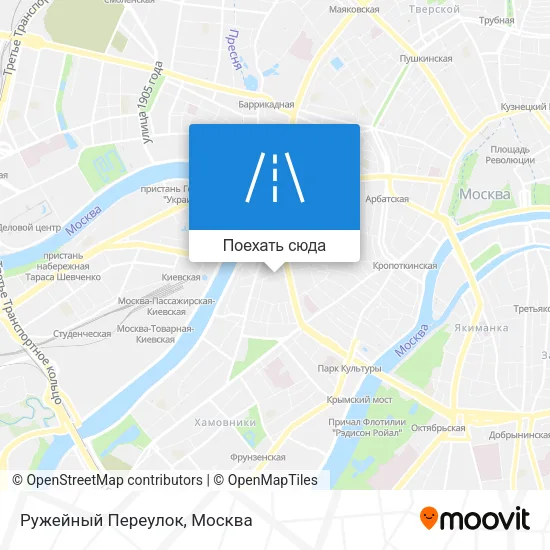 Карта Ружейный Переулок