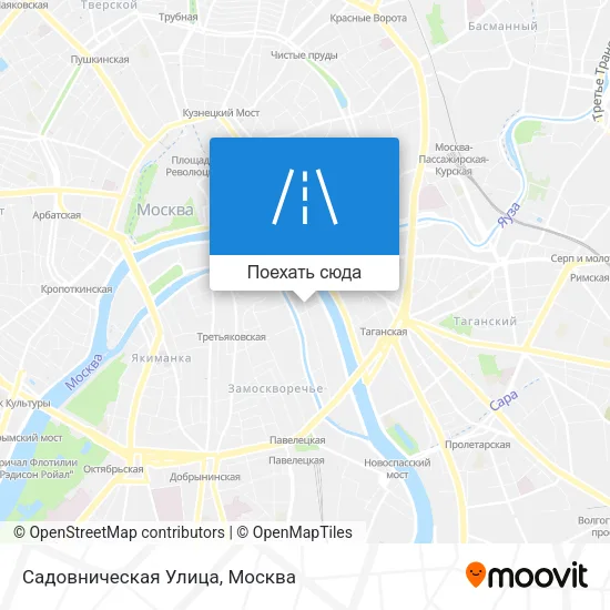 Карта Садовническая Улица