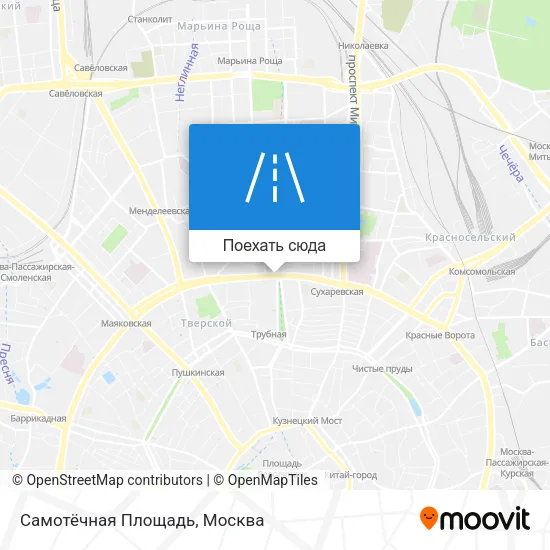 Карта Самотёчная Площадь