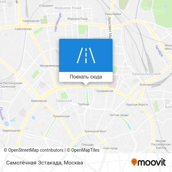Карта Самотёчная Эстакада