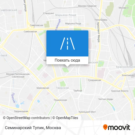 Карта Семинарский Тупик
