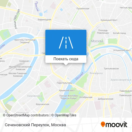 Карта Сеченовский Переулок