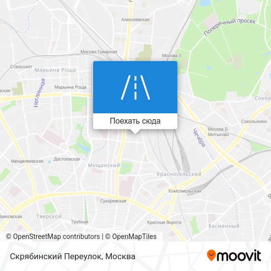 Карта Скрябинский Переулок