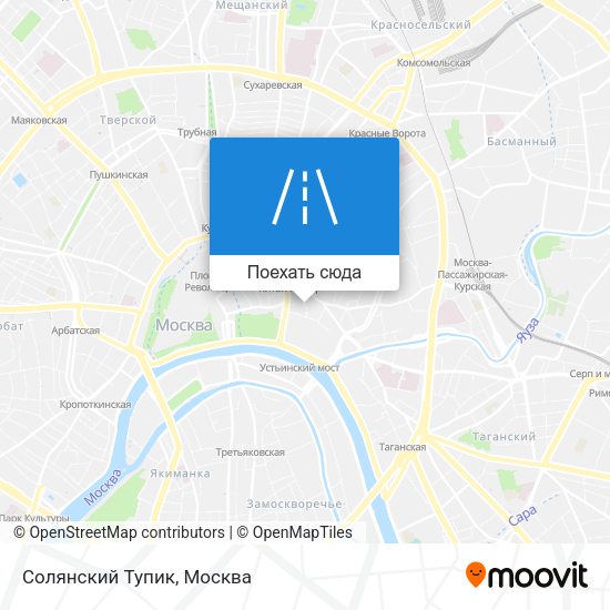 Карта Солянский Тупик