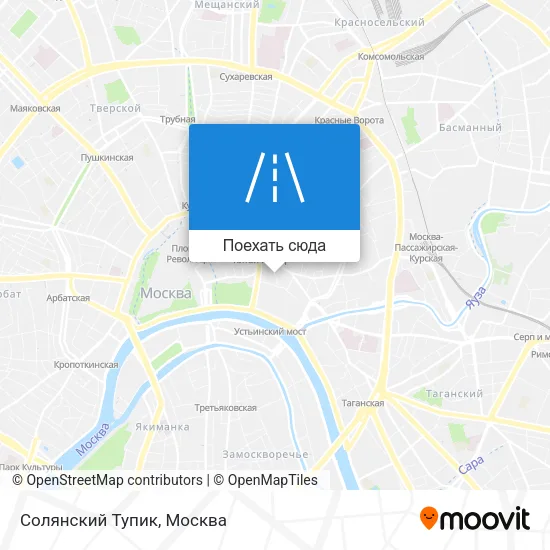 Карта Солянский Тупик