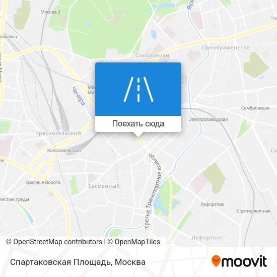 Карта Спартаковская Площадь