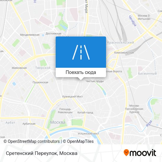 Карта Сретенский Переулок
