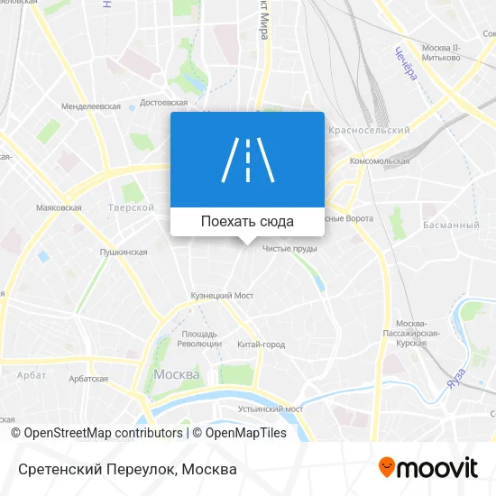 Карта Сретенский Переулок