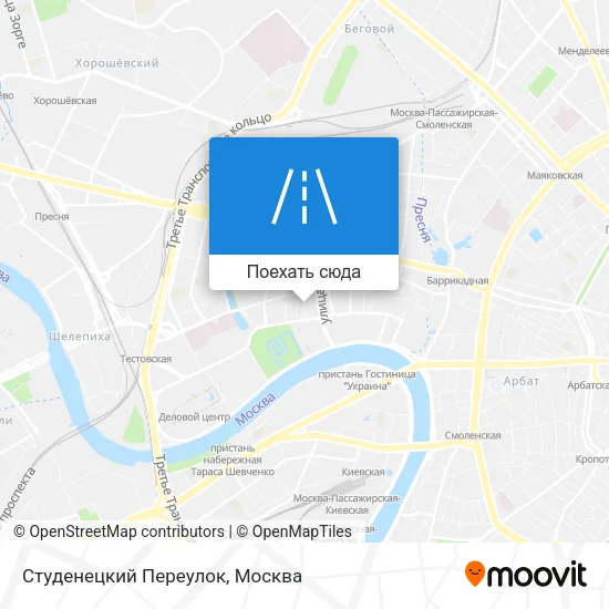 Карта Студенецкий Переулок