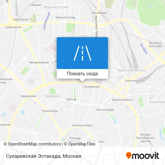 Карта Сухаревская Эстакада