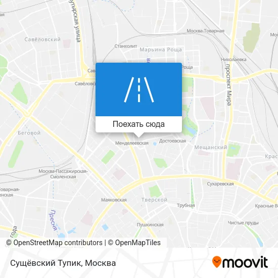 Карта Сущёвский Тупик