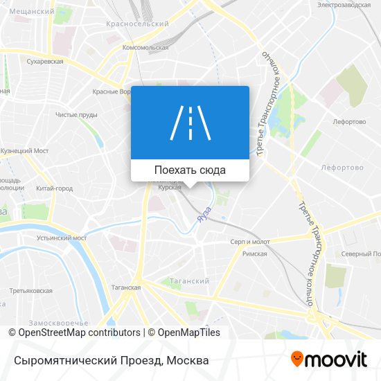 Карта Сыромятнический Проезд