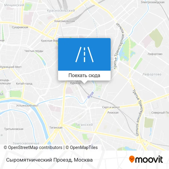 Карта Сыромятнический Проезд