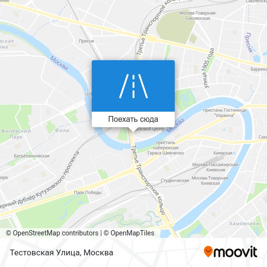 Карта Тестовская Улица