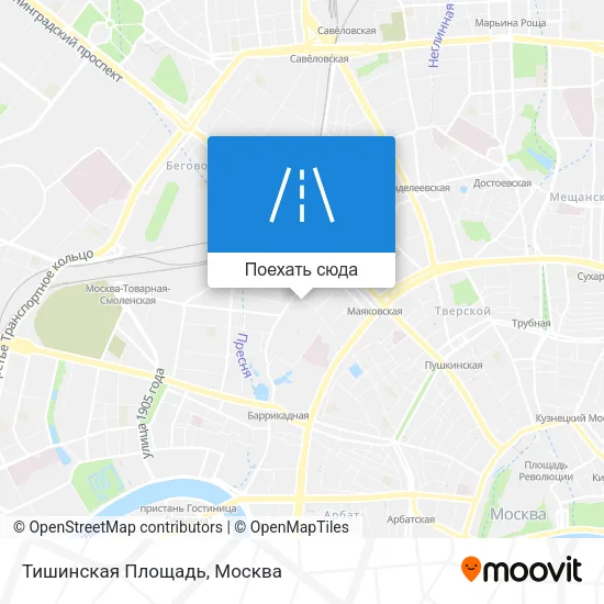 Карта Тишинская Площадь