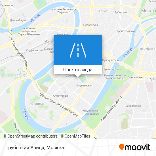 Карта Трубецкая Улица