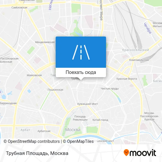 Карта Трубная Площадь