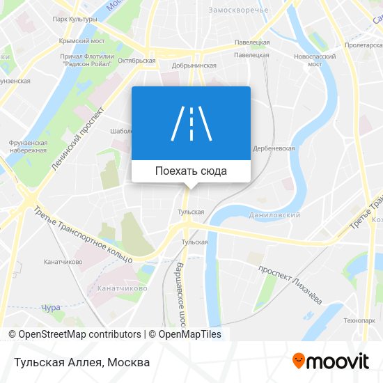 Карта Тульская Аллея