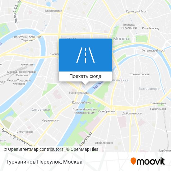 Карта Турчанинов Переулок