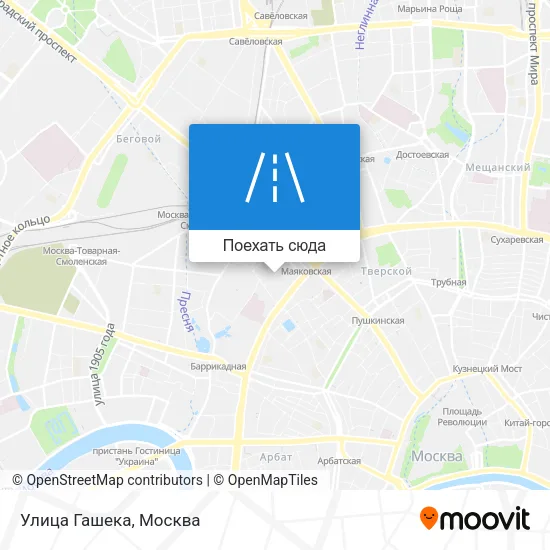 Карта Улица Гашека