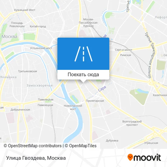 Карта Улица Гвоздева