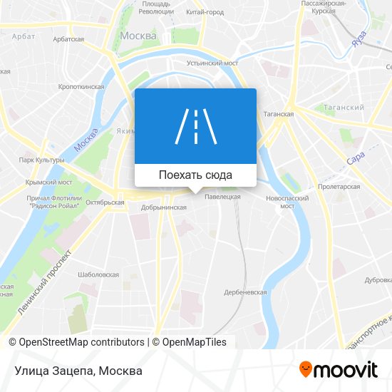 Карта Улица Зацепа