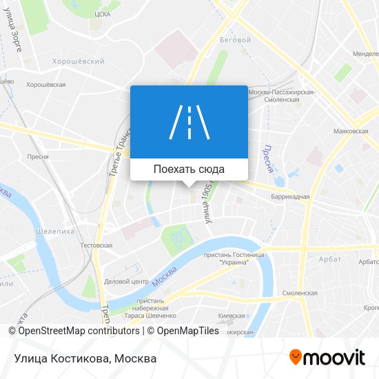 Карта Улица Костикова