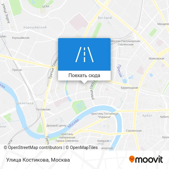 Карта Улица Костикова