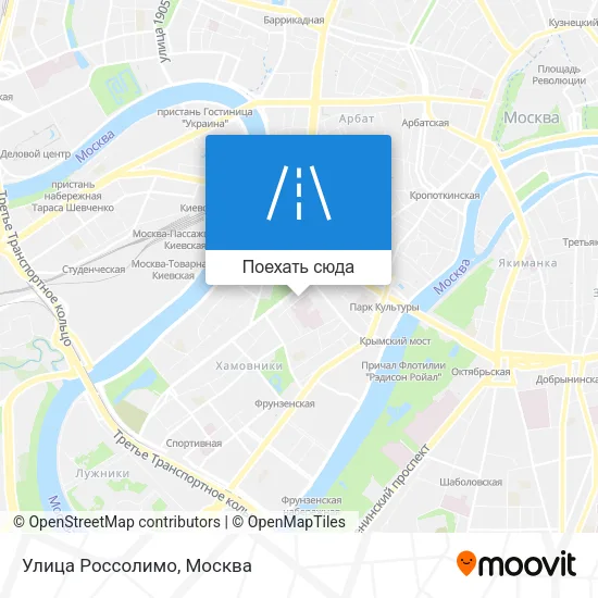 Карта Улица Россолимо