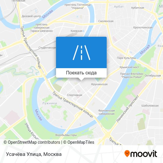 Карта Усачёва Улица