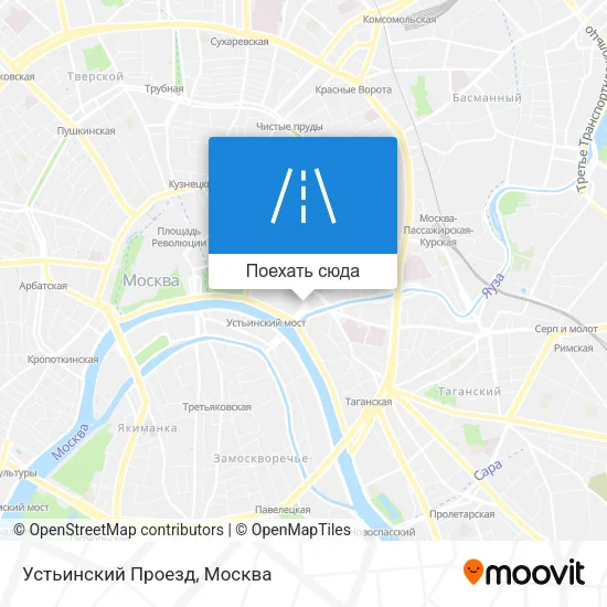 Карта Устьинский Проезд