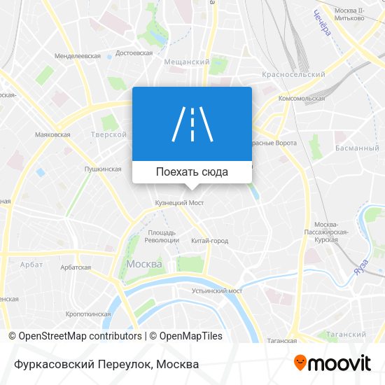 Карта Фуркасовский Переулок