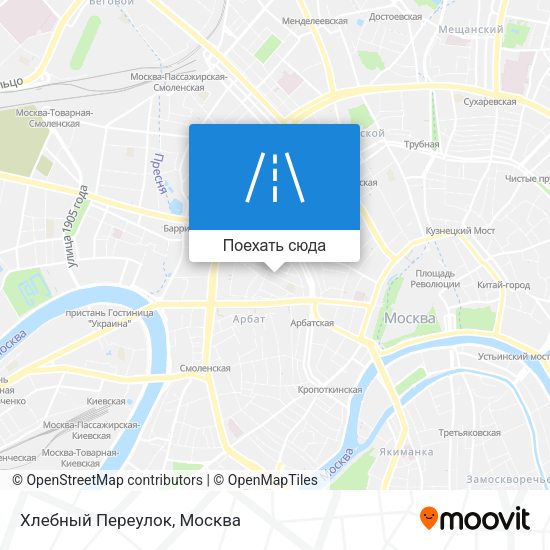 Карта Хлебный Переулок