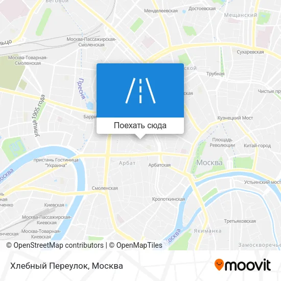 Карта Хлебный Переулок