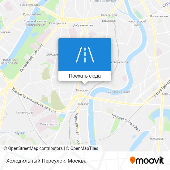 Карта Холодильный Переулок