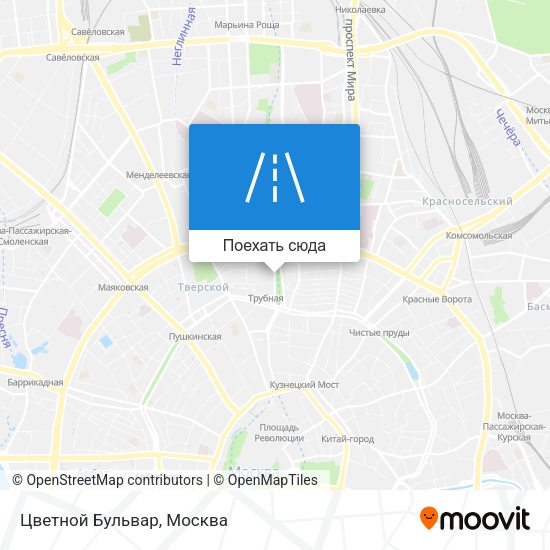 Карта Цветной Бульвар