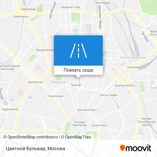 Карта Цветной Бульвар