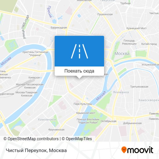 Карта Чистый Переулок