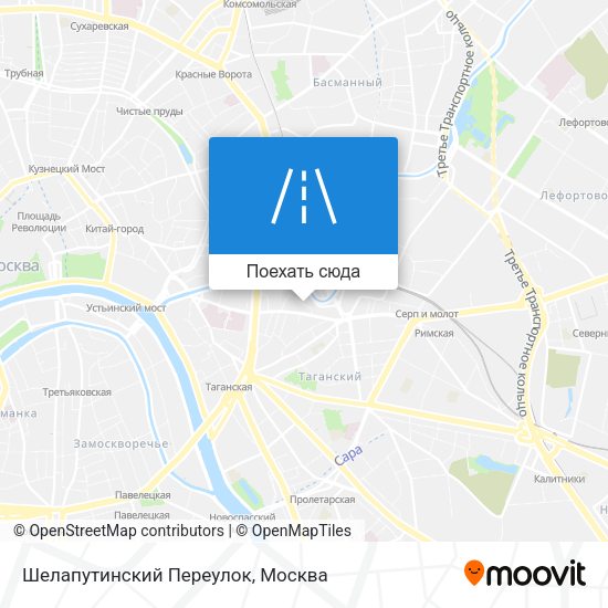 Карта Шелапутинский Переулок