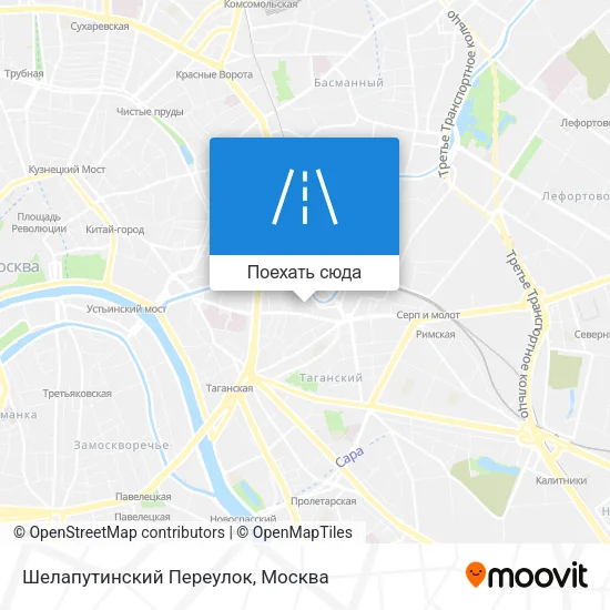 Карта Шелапутинский Переулок