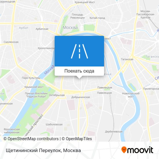 Карта Щетининский Переулок