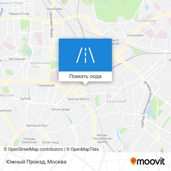 Карта Южный Проезд