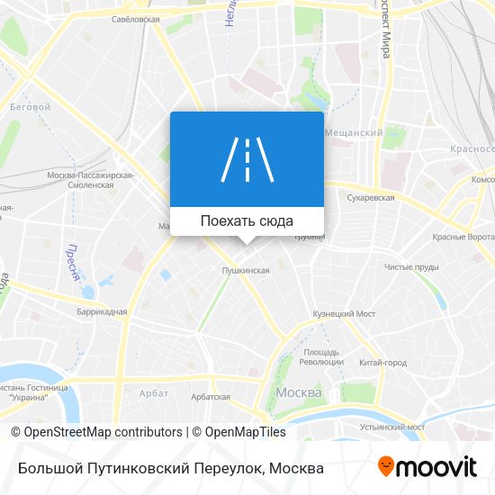 Карта Большой Путинковский Переулок