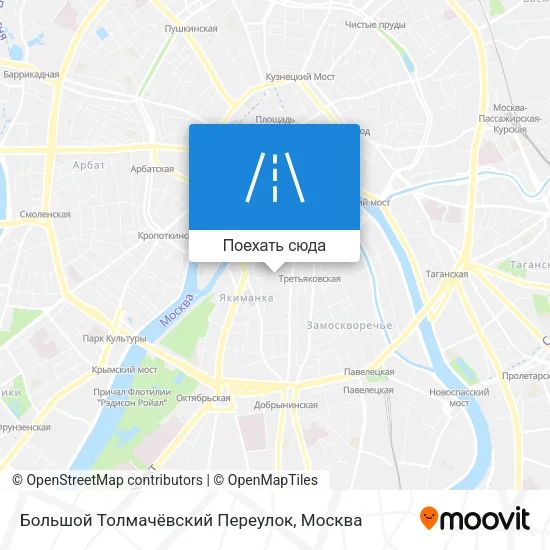 Карта Большой Толмачёвский Переулок