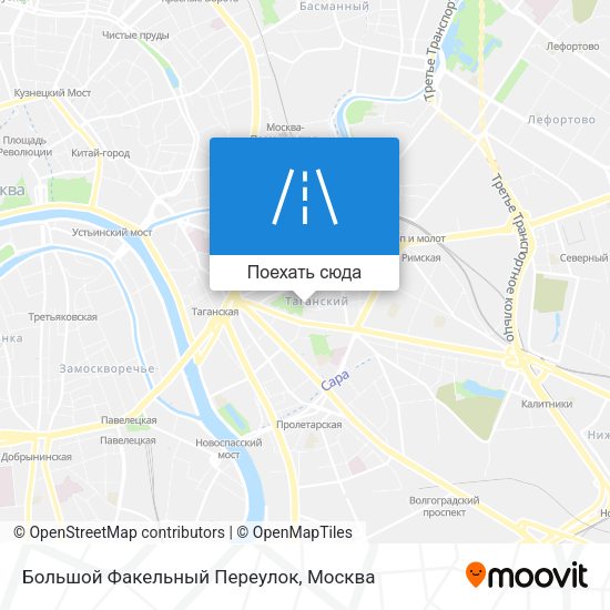 Карта Большой Факельный Переулок